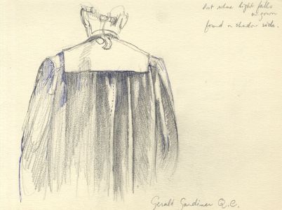 Frances Watt - Mid 20th Century Graphite Drawing, Gerald Gardiner QC