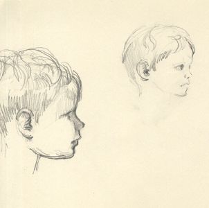 Frances Watt - Mid 20th Century Graphite Drawing, Portrait Sketches