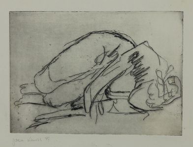 Joan Lewis - 1999 Etching, Sleeping Model