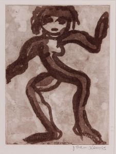 Joan Lewis - Contemporary Monotype, Dancing Woman