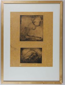 Joan Lewis - 1999 Monotype, Nudes at Rest