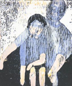 Joan Lewis - Contemporary Monotype, Parent and Child