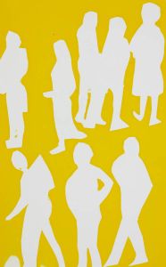 Joan Lewis - Contemporary Monotype, Figures in Negative