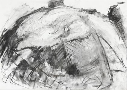 Joan Lewis - Contemporary Charcoal Drawing, Landscape