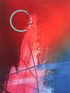 Eric Hewiston - Signed Limited Edition 2010 Mixed Media, "mu-neutrino 5"