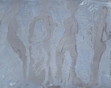 Joan Lewis - Original Etched Metal Plate Used for Etching 'Party Girls'