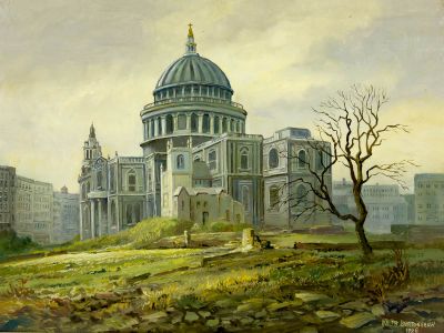 Keith Burtonshaw - 1996 Oil, St Pauls