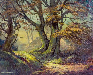 Keith Burtonshaw - Contemporary Oil, Woodland Scene