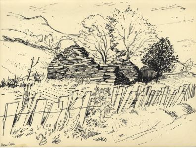 Paul Sharp - Mid 20th Century Pen and Ink Drawing, Upper Corris