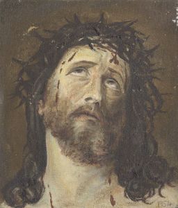Keith Burtonshaw - 1954 Oil, Christ