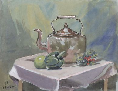 Keith Burtonshaw - 2004 Watercolour, Kettle Still Life