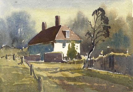 Keith Burtonshaw - 1990 Watercolour, Country House