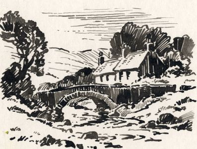 Keith Burtonshaw - 1988 Pen and Ink Drawing, Grange Bridge, Cumbria