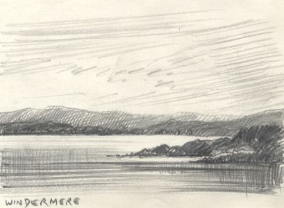 Keith Burtonshaw - Contemporary Graphite Drawing, Windermere, Lake District