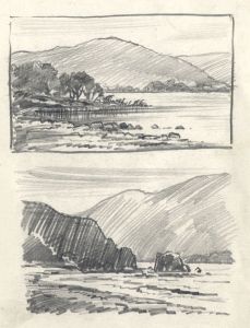 Keith Burtonshaw - Contemporary Graphite Drawing, Two Landscapes