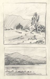 Keith Burtonshaw - Contemporary Graphite Drawing, Two Landscapes