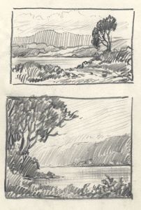 Keith Burtonshaw - Contemporary Graphite Drawing, Two Landscapes