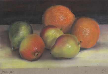Keith Burtonshaw - 1961 Pastel, Fruit
