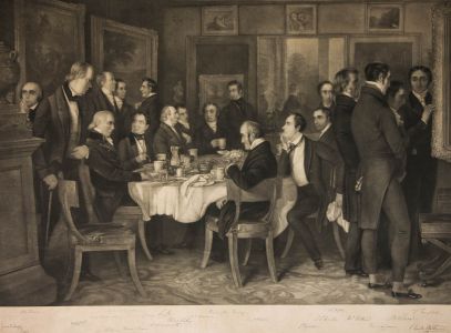 James E. Doyle - Large 1815 Mezzotint, King of Clubs