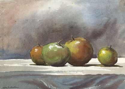 Keith Burtonshaw - Contemporary Watercolour, Apples