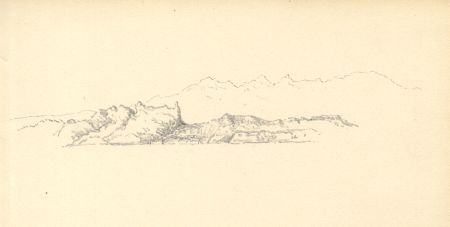 C.L. Robertson - 19th Century Graphite Drawing, Coastline