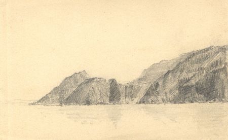 C.L. Robertson - 19th Century Graphite Drawing, Coast