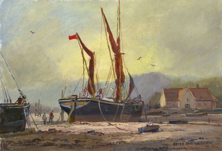 Keith Burtonshaw - 2008 Oil, Pinmill, Suffolk