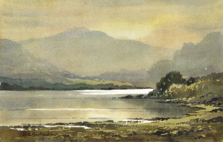 Keith Burtonshaw - Contemporary Watercolour, Loch Maree, Scotland