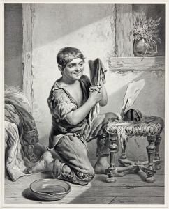 Marin Lavigne - 19th Century Lithograph, Contentment Passe Richesse