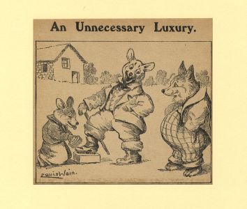 Louis Wain - Set of 6 19th Century Wood Engravings, Animal Scenes