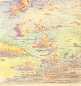 Adrian Cornwell-Clyne MBE FRPS - Mid 20th Century Coloured Pencil, Clouds