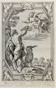 Petrus Aquila - 17th Century Engraving, Classical Frieze after Annibale Carracci