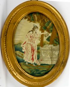 Georgian Embroidery - Silkwork, Shakespeare's Tomb