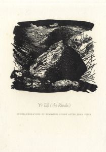 Reynolds Stone - 1946 Wood Engraving, Yr Eifl (the Rivals) after John Piper