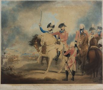 James Ward after Wm Beechey - 1799 Mezzotint, King George III and Dragoon Guards