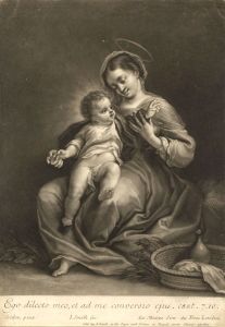 John Smith - 1700 Mezzotint, Virgin and Child