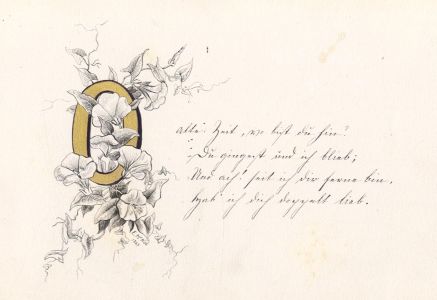 1879 Album of Ada, with Original Sonnets by her Father Henry Hamilton