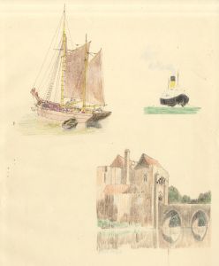 W.G. Lewis - Mid 20th Century Coloured Pencil, Illustration Studies