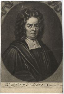 18th Century Mezzotint - Humphrey Prideaux DD, Dean of Norwich