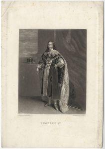 J. Sartain - 19th Century Mezzotint, Charles 1st