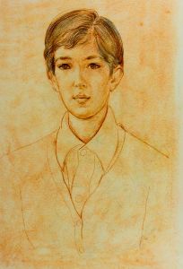 William Redgrave - Early 20th Century Sanguine, Portrait