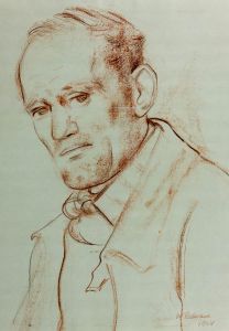 William Redgrave - 1958 Sanguine, Portrait of a Man