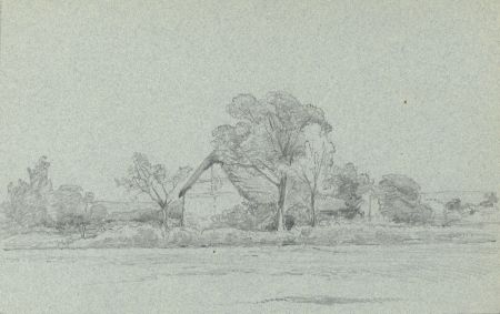 Rev Henry Robinson Wadmore - 19th Century Graphite Drawing, Cottage