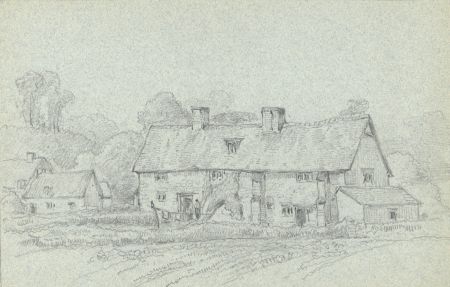 Rev Henry Robinson Wadmore - 19th Century Graphite Drawing, Leckhampstead, Buck