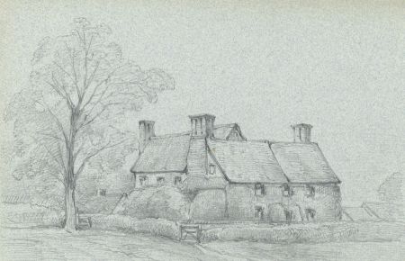 Rev Henry Robinson Wadmore - 19th Century Graphite Drawing, Manor House