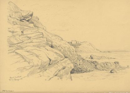 Rev Henry Robinson Wadmore - 19th Century Graphite Drawing, Les Sablettes France