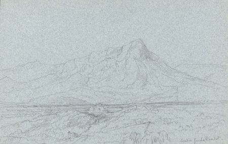 Rev Henry Robinson Wadmore - 19th Century Graphite Drawing, Coudon, Le Pradet
