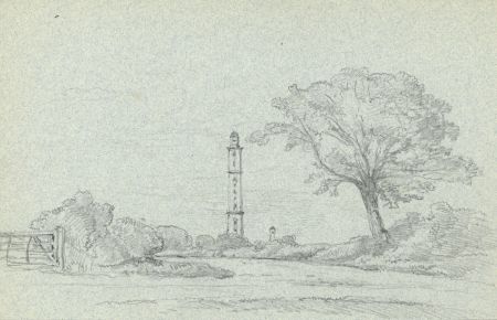 Rev Henry Robinson Wadmore - 19th Century Graphite Drawing, Peterson's Tower