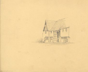 Rev Henry Robinson Wadmore - 19th Century Graphite Drawing, House
