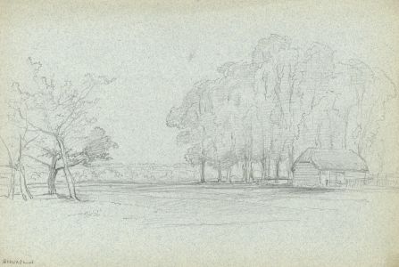 Rev Henry Robinson Wadmore - 19th Century Graphite Drawing, Landscape with Hut